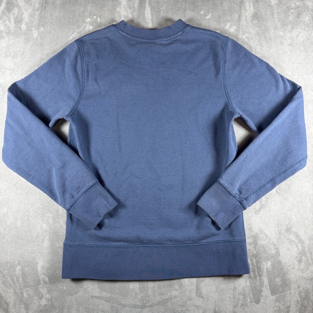 The North Face Womens Heritage Patch Crewneck Sweatshirt Blue Small NF0A52ZY - Picture 9 of 9